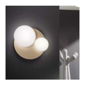 Ondaluce - TONDO fali lámpa 1xE14/10W/230V + 1xE27/15W arany/fehér PL.TONDO/2-ORO kép