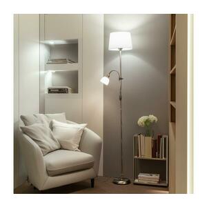 BRILAGI - CERIA állólámpa 1xE27/100W/230V + 1xE14/25W matt króm/fehér 1xBG2826+1xEG781035 kép