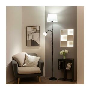 BRILAGI - Állólámpa CERIA 1xE27/100W/230V + 1xE14/25W fekete/fehér 1xBG2825+1xEG781035 kép
