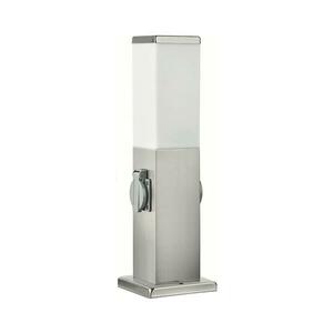 Brilagi - Kültéri lámpa két Schuko aljzattal SCHUKO NOVA 1xE27/15W/230V 40 cm IP44 króm FG-KH446PSH-40-2SO-SIL kép