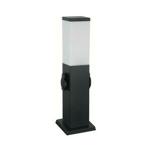 Brilagi - Kültéri lámpa 2 SCHUKO aljzattal NOVA 1xE27/15W/230V 40 cm IP44 fekete FG-KH446PSH-40-2SO-BLK kép