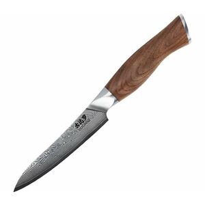 Gudaro - Damaszkuszi univerzális konyhakés TAKUMI 5", hossz 12, 5 cm, diófa GD1003-B kép