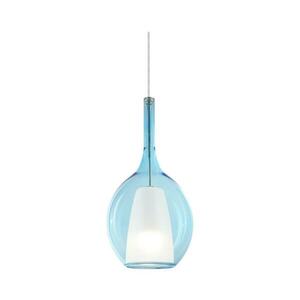 Ideal Lux - KALIQUE kábeles függeszték 1xE27/42W/230V átmérő 18 cm füstkék 360041 kép