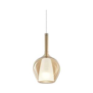 Ideal Lux - KALIQUE kábelre szerelt függőlámpa 1xE27/42W/230V, átm. 18 cm, füstös bézs 359885 kép