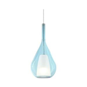 Ideal Lux - KALIQUE kábeles függőlámpa 1xE27/42W/230V, Ø 18 cm, füstszínű kék 360089 kép