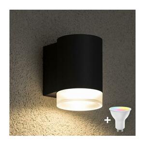 BRILAGI - LED RGBW kültéri fali lámpatest MATERA 1xGU10/4, 8W/230V fekete IP54 BG0689+AI2382 kép