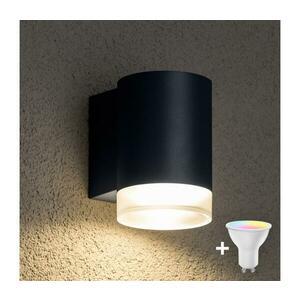 BRILAGI - LED RGBW kültéri fali lámpatest MATERA 1xGU10/4, 8W/230V antracit IP54 BG0977+AI2382 kép