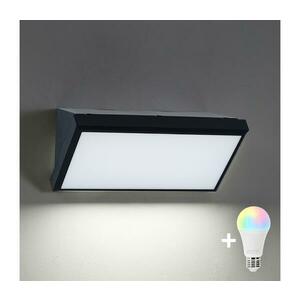BRILAGI - LED RGBW kültéri fali lámpatest TRIANGLE 1xE27/9W/230V fekete IP65 BG1022+AI0819 kép