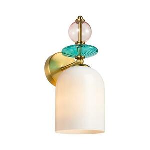 Light Prestige Fali lámpa TROPEA 1xE27/15W/230V arany/füstös rózsaszín/kék/fehér LP-2004/1W WH kép