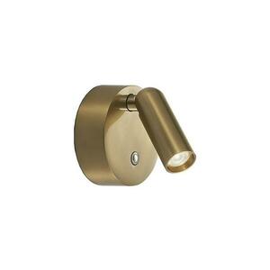 Ideal Lux - BEAN LED, tölthető, dimmelhető fali spotlámpa, 3W/5V, CRI95, sárgaréz 350264 kép