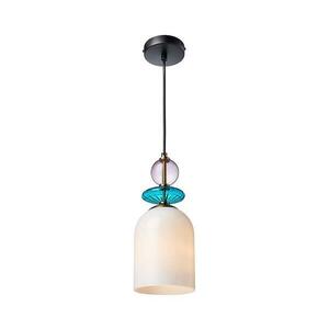Light Prestige Kábeles TROPEA függőlámpa 1xE27/15W/230V fekete/füstös lila/kék/fehér LP-2004/1P M WH kép