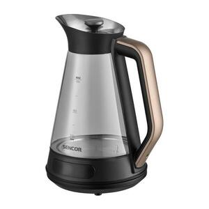 Sencor - Hőmérséklet-szabályozású gyorsforraló 1, 5 l 2150W/230V fekete/rózsaarany 41023353 kép