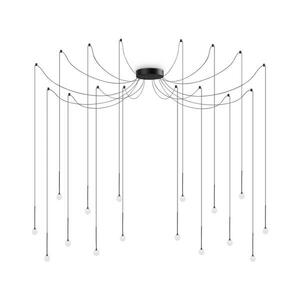 Ideal Lux - LED csillár acélhuzalon LUCCIOLA 16xLED/16W/230V CRI 90 pókszerű, fekete 284002 kép