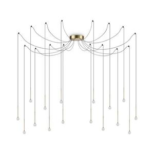 Ideal Lux - LED csillár kábellel LUCCIOLA 16xLED/16W/230V CRI 90 pókszerű, sárgaréz 284019 kép