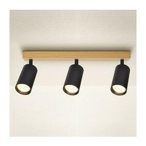 BRILAGI - SELE spotlámpa 3xGU10/30W/230V fekete/tölgy dekor WO-SELE-BK-WD03-OEM kép