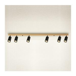 BRILAGI - Irányítható spotlámpa SELE 6xGU10/30W/230V fekete/tölgy dekor WO-SELE-BK-WD05-OEM kép