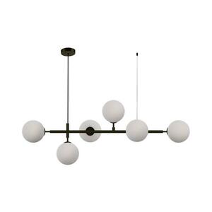 Light Prestige ALISA kábeles csillár 6xE14/40W/230V fekete LP-005/6P BK/WH kép