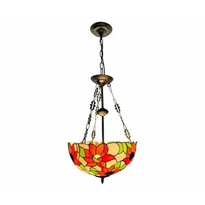 BRILAGI - Tiffany vitrázs csillár láncon SUNFLOWER 3xE27/60W/230V átm. 50 cm BRP-8004C/3xE27 kép