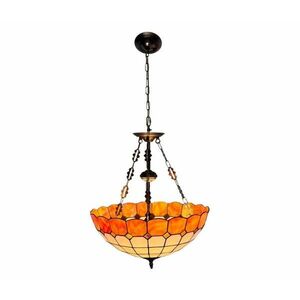Brilagi - Tiffany vitrázs csillár láncon SIENNA 3xE27/60W/230V átm. 50 cm BRP-8008B kép