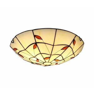 BRILAGI - Tiffany stílusú ólomüveg mennyezeti lámpa FOLIA 2xE27/60W/230V Ø 40 cm BRC-B015 kép
