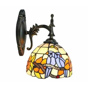 BRILAGI - Tiffany vitrázs fali lámpa JUNGLE 1xE14/40W/230V BRW-12003A kép