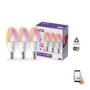 SZETT 3xLED RGBW C37 E14/4, 9W/230V 2200-6500K CRI90 Wi-Fi-WiZ dimmable 8720169075672 kép
