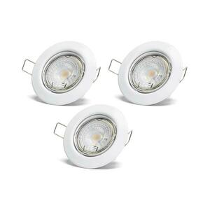 B.V. - SZETT 3x beépíthető LED lámpatest 1xGU10/4, 5W/230V 4000K fehér B10307OT4 kép