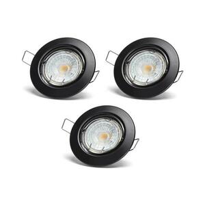 B.V. - 3 darabos beépíthető LED lámpa szett, 1×GU10/4, 5W/230V, 4000K, fekete B10307OT1 kép