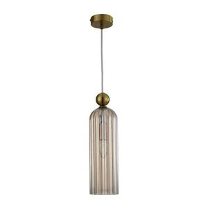Light Prestige PIEGA kábeles függeszték 1xE14/40W/230V, sárgaréz/füstös bézs LP-939/1P amber kép