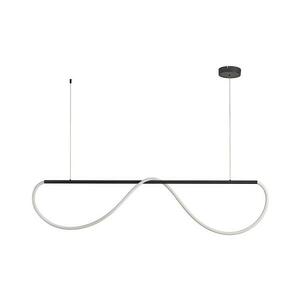 Light Prestige LED csillár kábelen MELECA LED/36W/230V 3000/4000/6000K 160 cm fekete LP-2345/1P M BK kép