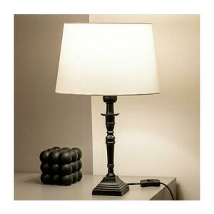 BRILAGI - CERIA asztali lámpa 1x E27/60W/230V átm. 30 cm fekete/fehér 1xEG49185+EG781035 kép