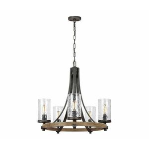Elstead Quintiesse QN-ANGELO5 - Láncos csillár ANGELO 5xE27/60W/230V tölgy dekor QN-ANGELO5 kép