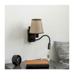 BRILAGI - LED Fali lámpa NUBILA 1xE27/25W/230V + LED/3W fekete/barna BG1558+BG1570 kép