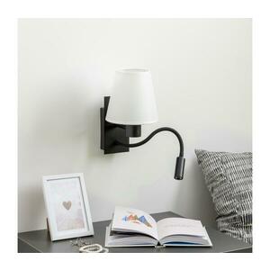BRILAGI - LED Fali lámpa NUBILA 1xE27/25W/230V + LED/3W fekete/fehér BG1558+BG1573 kép
