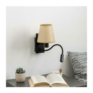 BRILAGI - LED Fali lámpa NUBILA 1xE27/25W/230V+LED/3W fekete/világosbarna BG1558+BG1571 kép