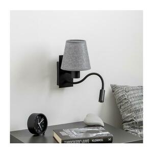 BRILAGI - LED Fali lámpa NUBILA 1xE27/25W/230V + LED/3W fekete/szürke BG1558+BG1569 kép