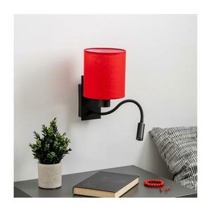 BRILAGI - LED Fali lámpa NUBILA 1xE27/25W/230V + LED/3W fekete/piros BG1558+BG1578 kép