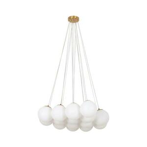 Brilagi - GLOBE kábeles csillár 15xE14/15W/230V fehér BRLC3327 kép