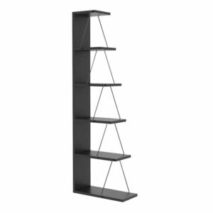 Könyvespolc 150x50x22, antracit kép