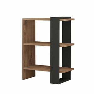Könyvespolc 70x51, 8x25 antracit-tölgy kép