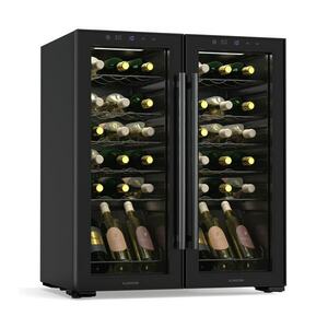 Klarstein Shiraz borhűtő, 2 hűtési zóna, LED világítás, érintéses vezérlés, szabadon álló kép