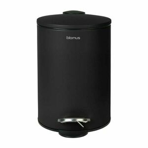 Fekete acél pedálos szemetes 3 l Tubo – Blomus kép