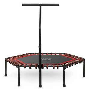 NeoSport Fitness trambulin fogantyúval 127cm - Piros, Fekete kép