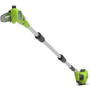Greenworks (1401107-GW) G40PS20 Akkumulátoros Ágvágó, Fekete-Zöld kép