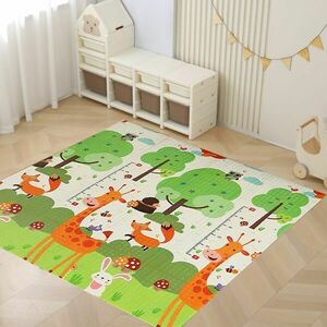 Pepita összehajtható kétoldalas Játszószőnyeg 150x200cm - Erdei z... kép