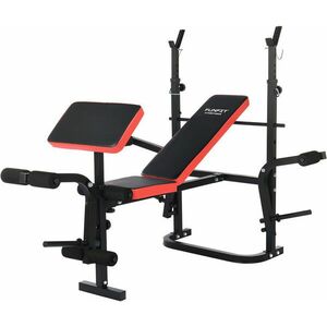 Funfit Edzőpad bicepsz paddal, állítható háttámla - Fekete, Piros kép