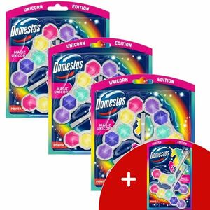 Domestos Power5 WC frissítő blokk Magic Unicorn (9x50g) + AJándék... kép