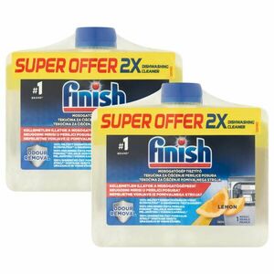 Finish Mosogatógép tisztító citrom illattal 2x500ml + Ajándék min... kép