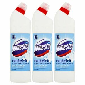 Domestos Original sűrű fehérítő folyadék kézi és gépi mosáshoz, 3x750 ml kép