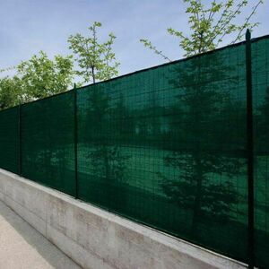 ÁRNYÉKOLÓ HÁLÓ 2 X 50 M - ZÖLD 160 G/M2 KERÍTÉSHÁLÓ - 90%-os fény... kép
